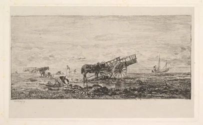 La plage de Villerville, 1837-78