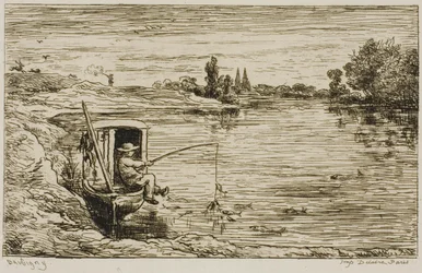 Le garçon de navire à la pêche (Pêche à la ligne)