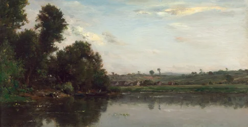 Lavandières à la rivière Oise près de Valmondois