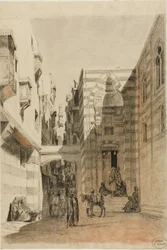 Scène de rue égyptienne