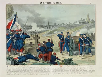 Défaite des Rebelles Retranchés dans le Cimetière de Père Lachaise et sur la Colline de Chaumont, 1871