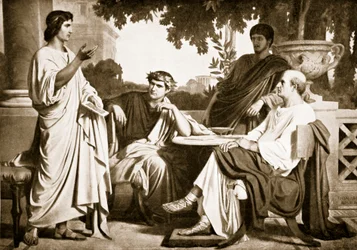 Virgile, Horace et Varius chez Mécène