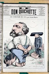 Couverture de "Don Quichotte", numéro 225, Satirique en couleurs
