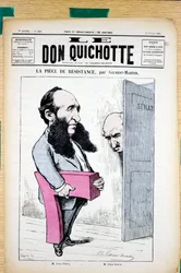 Couverture de "Le Don Quixote", numéro 297, satirique en couleurs