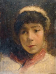 Fille avec une casquette blanche