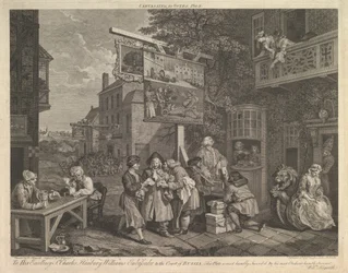 Campagne pour les votes, Planche II : Quatre gravures d