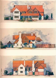 Maison à Garden City, Letchworth, vers 1906