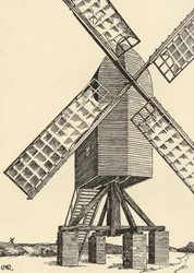 Un moulin à vent médiéval, 1931