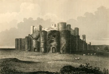 Château de Pevensey en 1737, 1835