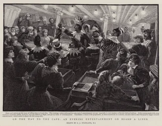 En route pour le Cap, une soirée de divertissement à bord d