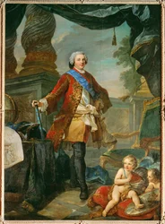 Louis de France, Dauphin, fils de Louis XV ... (peinture sur toile)