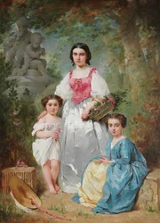 Portrait de la famille Gros, 1860