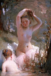 Deux jeunes filles se baignant, 1864