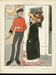 Illustration de Chas-Laborde dans Le Lire, 27/07/12 - Amour et Argent - Angleterre Grande-Bretagne, Amour, Mode, Chapeau