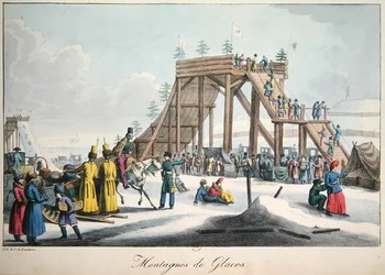 Toboggan de glace en Russie