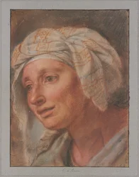 Reine avec un foulard, tirée de « Reines aux pieds d