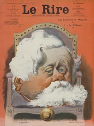 Armand Fallières, homme politique français. Illustration pour Le Rire