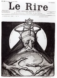 Caricature de la famille Rothschild tirée du « Rire », 16 avril 1898