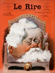 Première page du journal satirique français « Le Rire » du 9 décembre