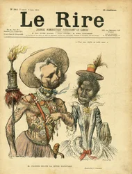 Illustration de Charles Léandre (1862-1934) pour la Couverture de Le Rire, No. 264