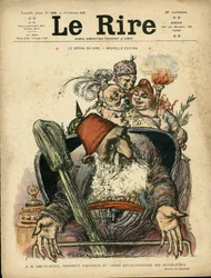 Illustration de Charles Léandre (1862-1934) pour la couverture de Le Rire