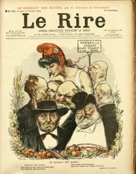 Illustration de Charles Leandre (1862-1934) pour la couverture de Le Rire