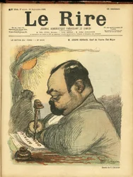 Illustration de Charles Léandre (1862-1934) pour la couverture de Le Rire