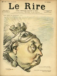 Illustration de Charles Léandre (1862-1934) pour la couverture de Le Rire