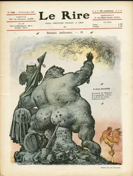 Illustration de Charles Léandre (1862-1934) pour la couverture de Le Rire