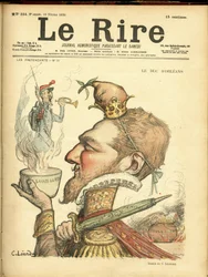 Illustration de Charles Léandre (1862-1934) pour la couverture de Le Rire