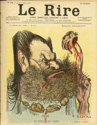 Illustration de Charles Léandre pour la couverture de Le Rire