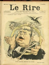 Illustration de Charles Léandre pour la couverture de Le Rire