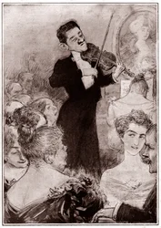 Violoniste jouant lors d
