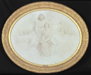 Une scène illustrant les lignes 979-995 de Comus de John Milton (1608-74)