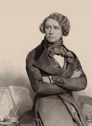 Portrait du violoncelliste et compositeur Adrien-François Servais 1807-1866, 1838