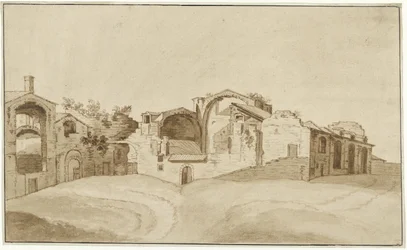 Vue des Thermes de Dioclétien à Rome