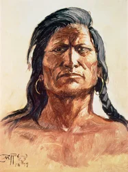 Membre de la tribu Shoshone
