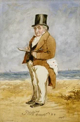Portrait en pied de Joseph Mallord William Turner, 1849