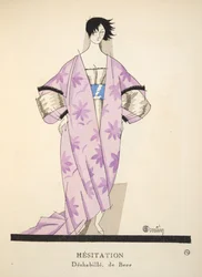 Hésitation de la Gazette de Bon Ton, pub. 1920