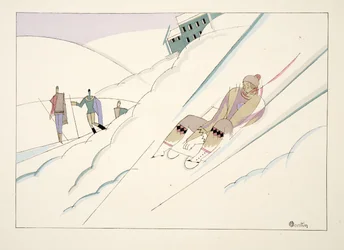Traîneau, de Sports & Divertissements, pub. 1914