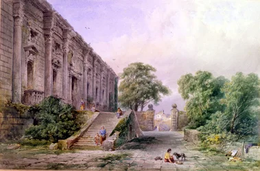 Vue de la façade est du château de Nottingham