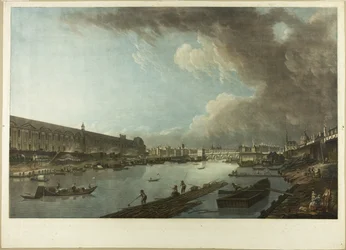 Vue des Tuileries, du Louvre et du Pont Neuf