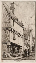 Une vieille maison à Bourges, parfois appelée la Maison des Musiciens, 1860