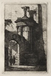 Entrée du Couvent des Capucins Français à Athènes