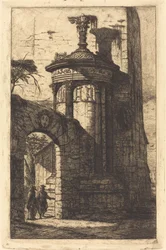 Entrée du Couvent des Capucins français à Athènes
