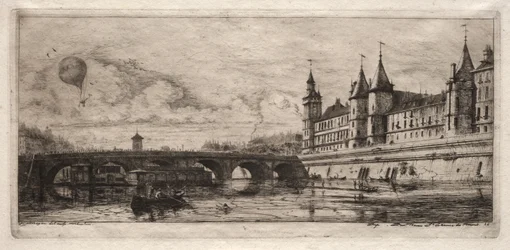 Eaux-fortes de Paris : Le Pont au Change