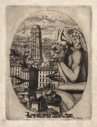 Eaux-fortes de Paris : La gargouille