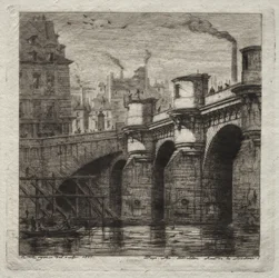 Eaux-fortes de Paris : Le Nouveau Pont