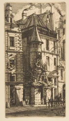 Maison avec une tourelle, rue de la Tixéranderie, Paris