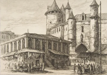 Le Grand Châtelet, Paris vers 1780, d